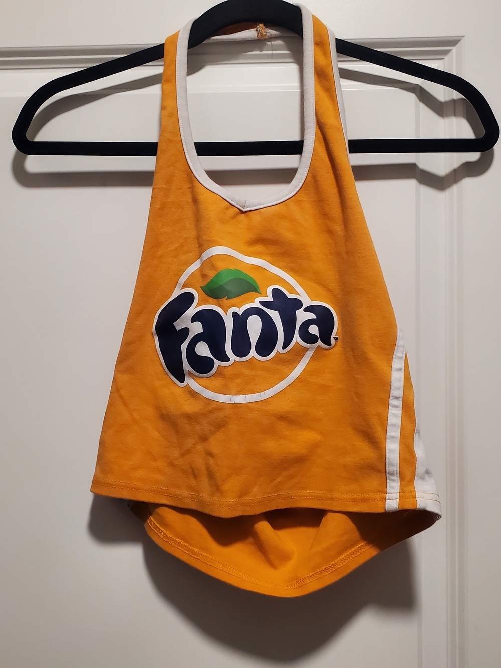 Y2K Orange FANTA Graphic Tank Top